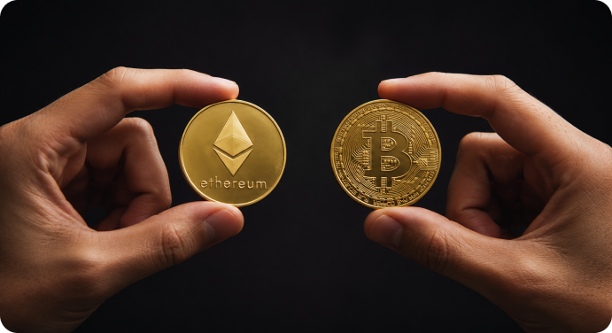 BTC and ETH