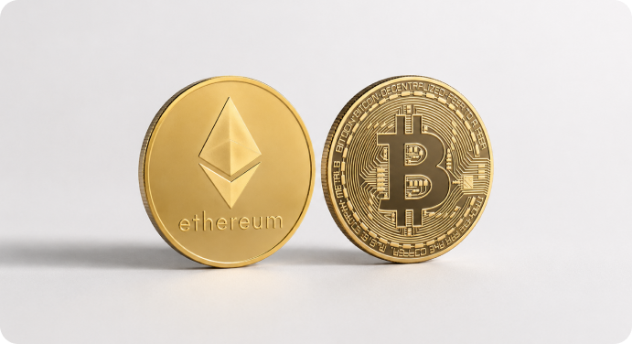 Bitcoin and Ethereum Apart